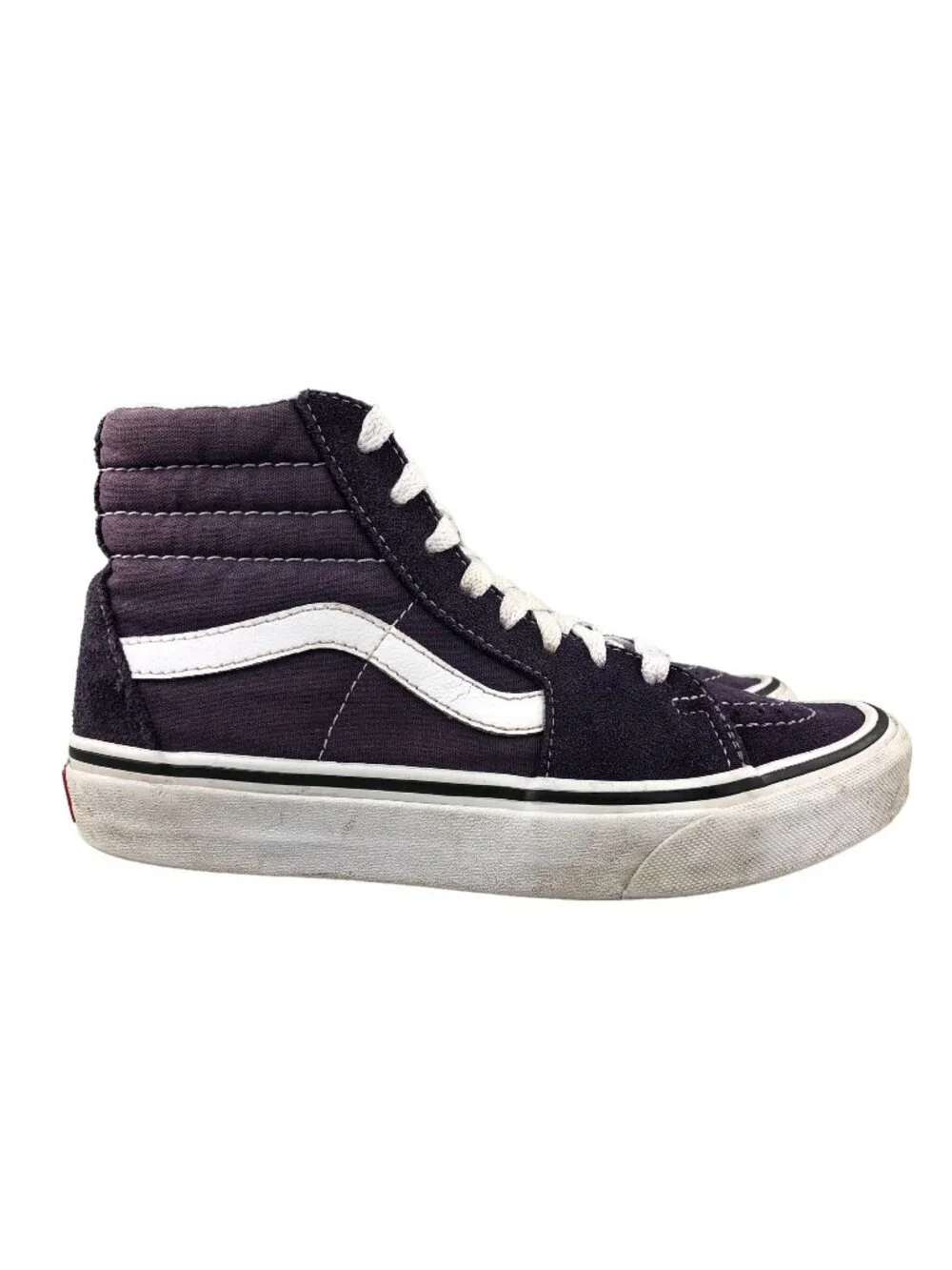 Vans Unisex Size M4.5 W6 Sk8-Hi Purple Lace-Up High Top Skate Sneakers Shoes